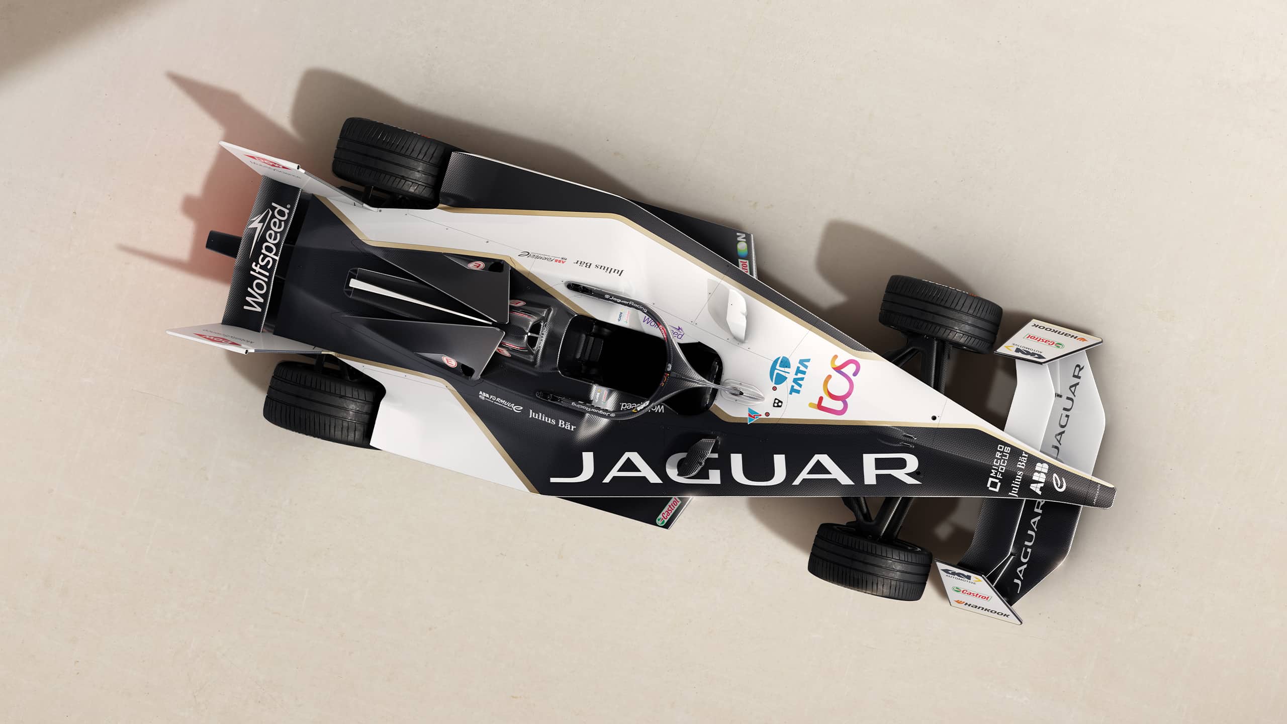 The new Jaguar Formula E race car